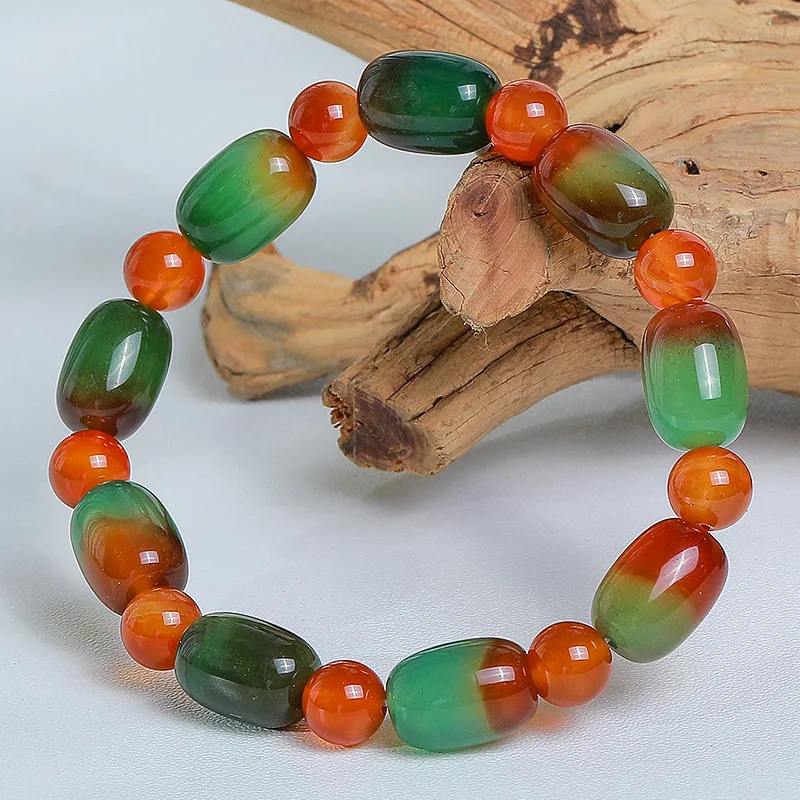 

Браслет с бусинами из натурального агата для мужчин и женщин