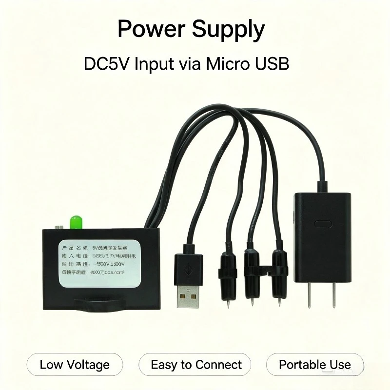 Фото Генератор отрицательных ионов, USB DC5V, плазменный модуль с мелкодисперсными отрицательными ионами для очистителя воздуха №3