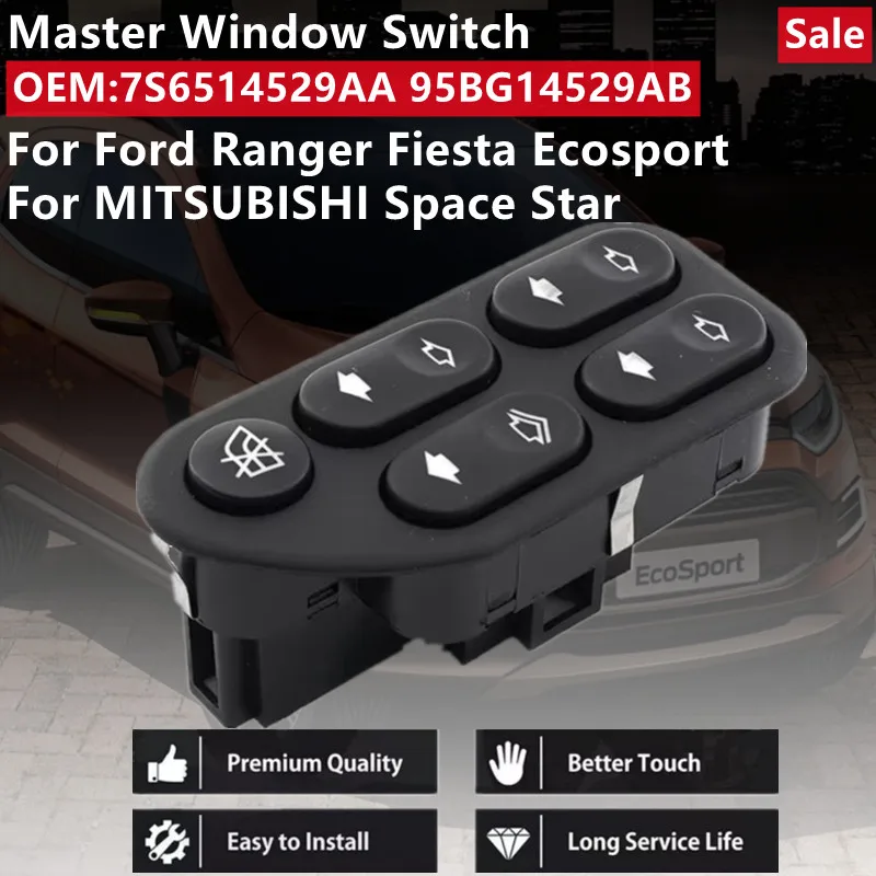 Главный переключатель мощности кнопка управления подъемником для Ford Ranger Fiesta