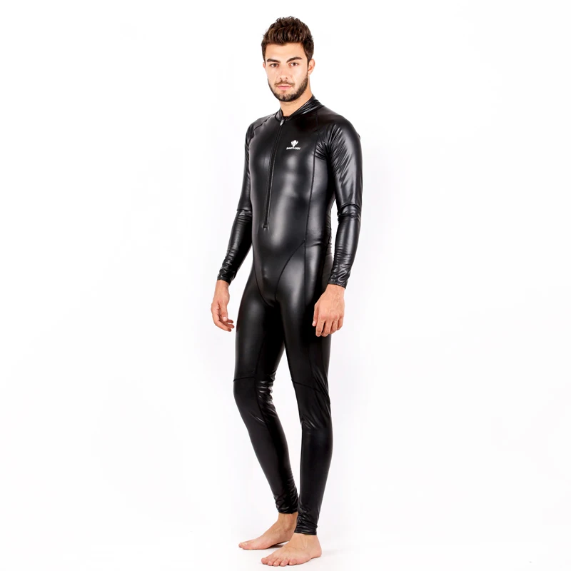 Adults UV Protection Long Sleeve One Piece Diving Swim Body Suit Quick Dry Professional PU Surfing Bathing Beach Wear Plus Size