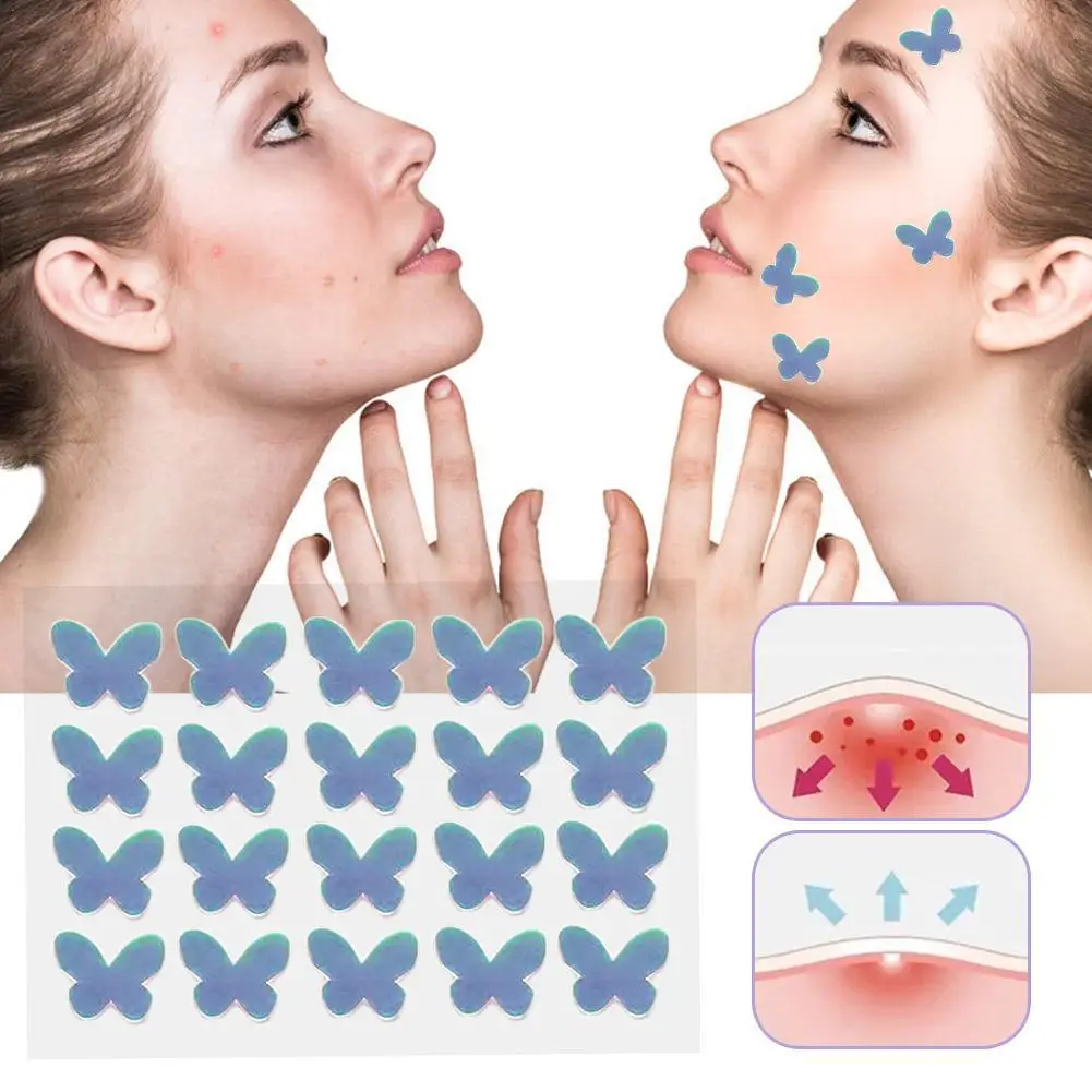 

20 шт./лист, цветные Патчи для лица