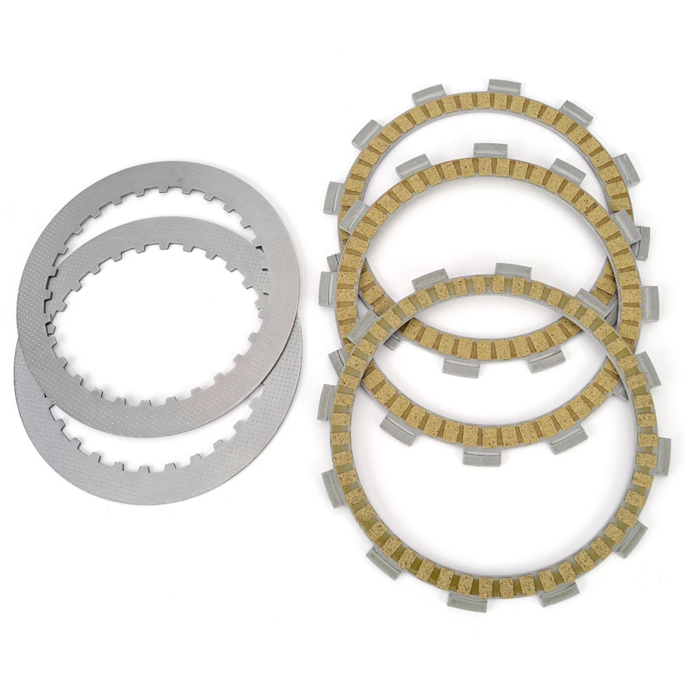 

Фрикционные пластины Сцепления Мотоцикла, набор стальных дисков для Suzuki VL125 Intruder LC 2000-2008 21441-37400 21440-19F00 21451-14A00