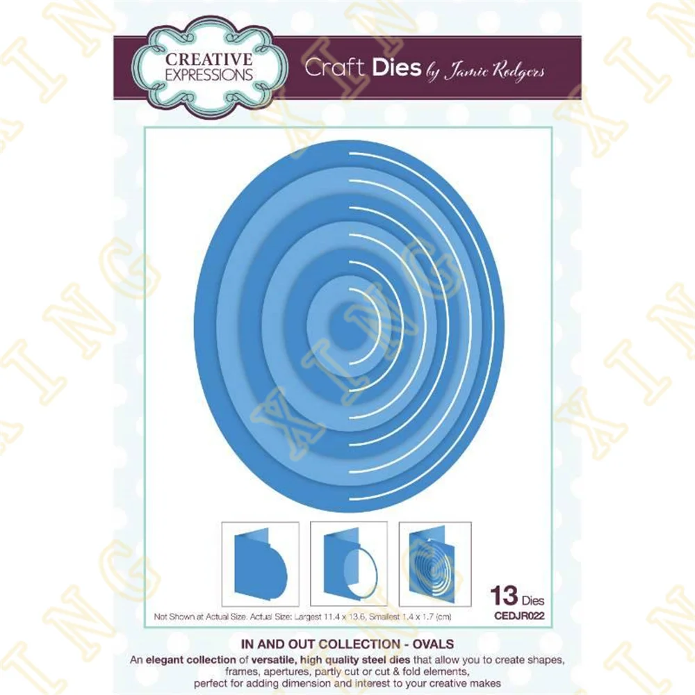 

Collection Ovals Metal Cutting Dies Scrapbook Diary Decoration Stencil Embossing Template Diy Greeting Card Handmade New Arrival