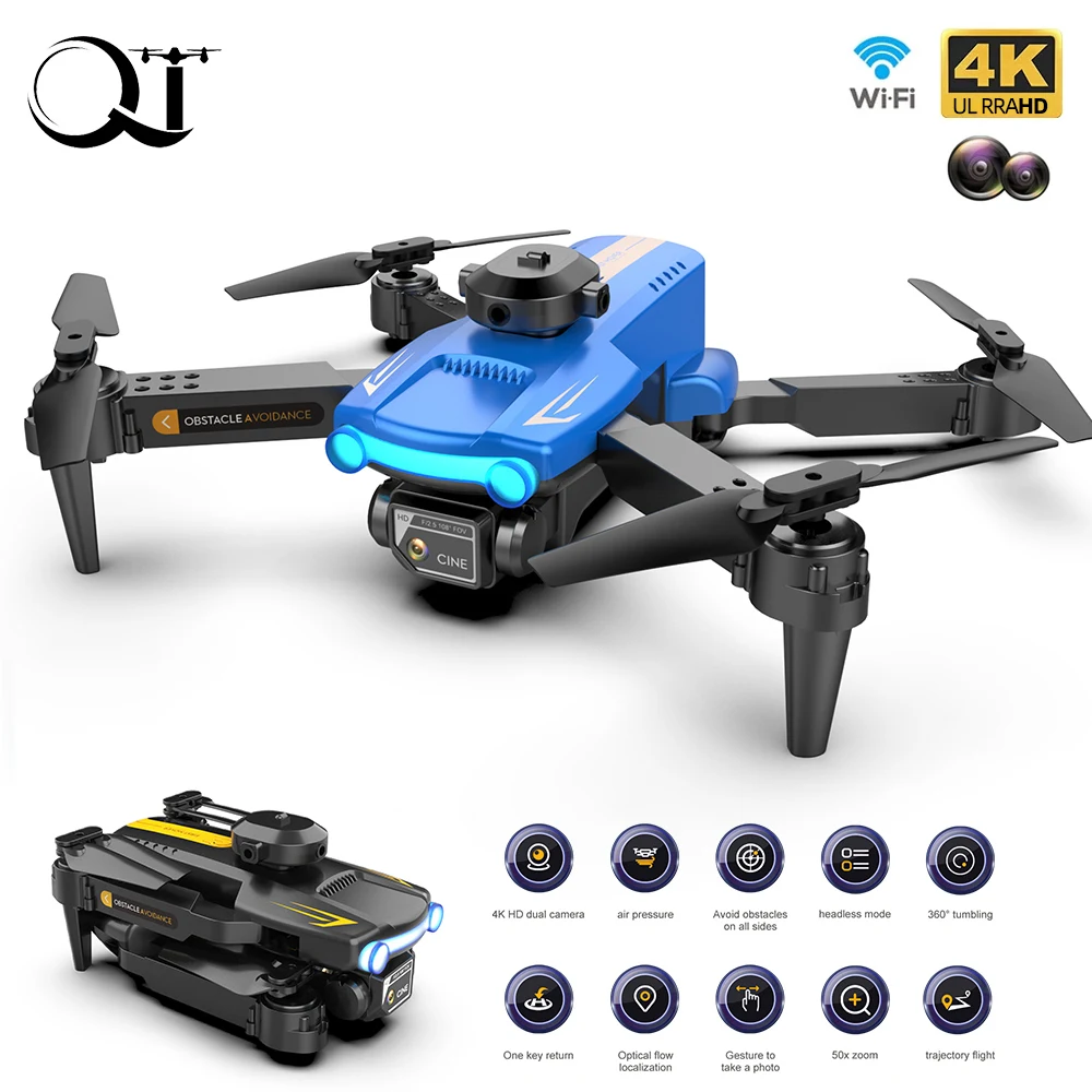 

2022 Новинка LSRC XT2 мини-Дрон 4K двойная камера четырехсторонний препятствия оптический поток позиционирование складной Квадрокоптер игрушки подарки