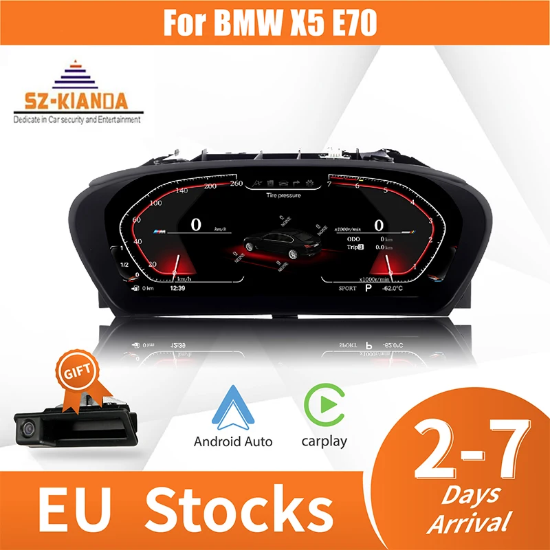 

Оригинальная цифровая ЖК-панель инструмента для BMW X5 E70, кластер, спидометр, приборная панель, спидометр в кабине, дисплей HUD