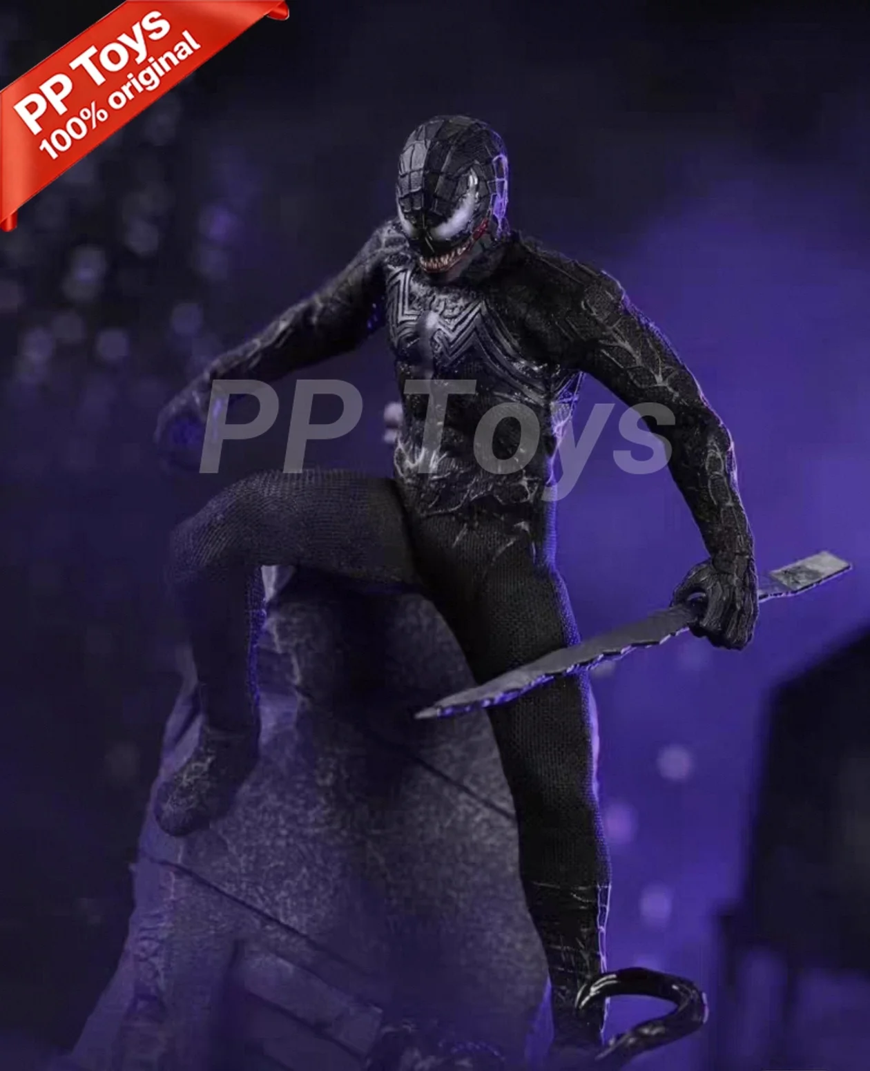 Фото В наличии: Фигурка Sawtooth Toys 6in Studio STM-20251 1/12 SHF Symbiotic Variant Venom Tobey, аниме-фигурка, модель из ПВХ, подарок №5