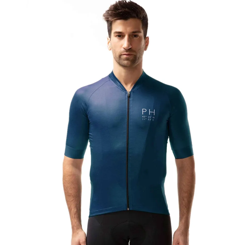 

PH Apparel Men Cycling Jersey Road Bike Clothing Summer Short Sleeve Shirt MTB Bib Shorts Suit Breathable Wear Maillot Ciclismo