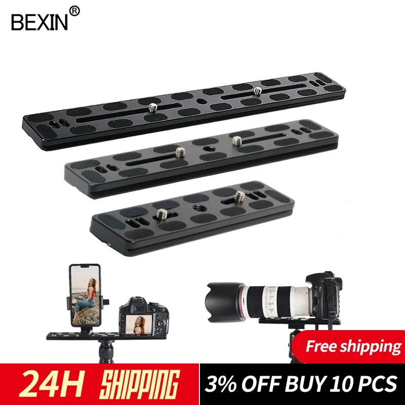 

PU Quick release plate tripod plate camera stand mount plate dslr long adapter for arca swiss clamp camera with 1/4 screw