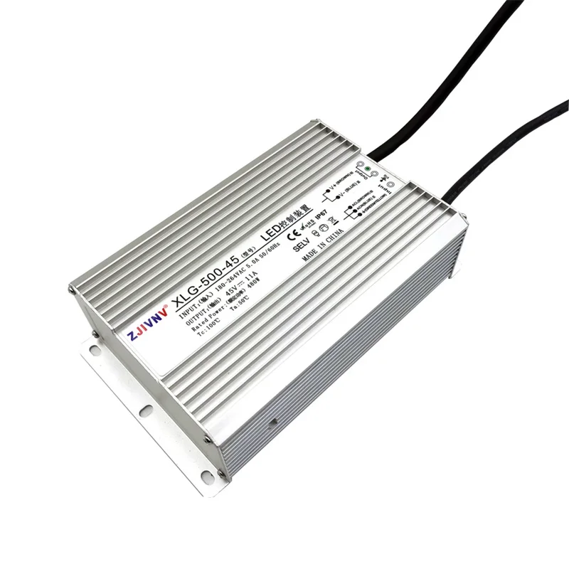 

500W LED Driver AC 180-263V to DC 24V 36V 45V 48V Waterproof Outdoor IP67 Switching Power Supply Adapter Transformer XLG-500