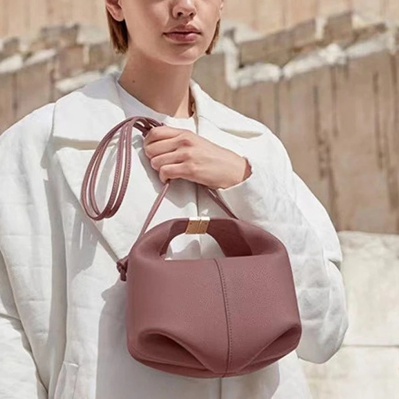 Роскошная женская сумка высокого качества модная простая однотонная нишевый