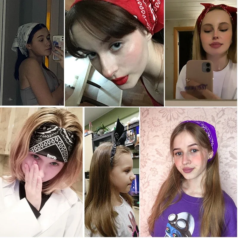 Платок в стиле хип-хоп, бандана с богемным принтом, повязки на голову с узором пейсли, уличная повязка на голову унисекс, повязки на запястья, маска для лица, носовой платок (art.: 3920d09f048ca) - 3920d09f048ca