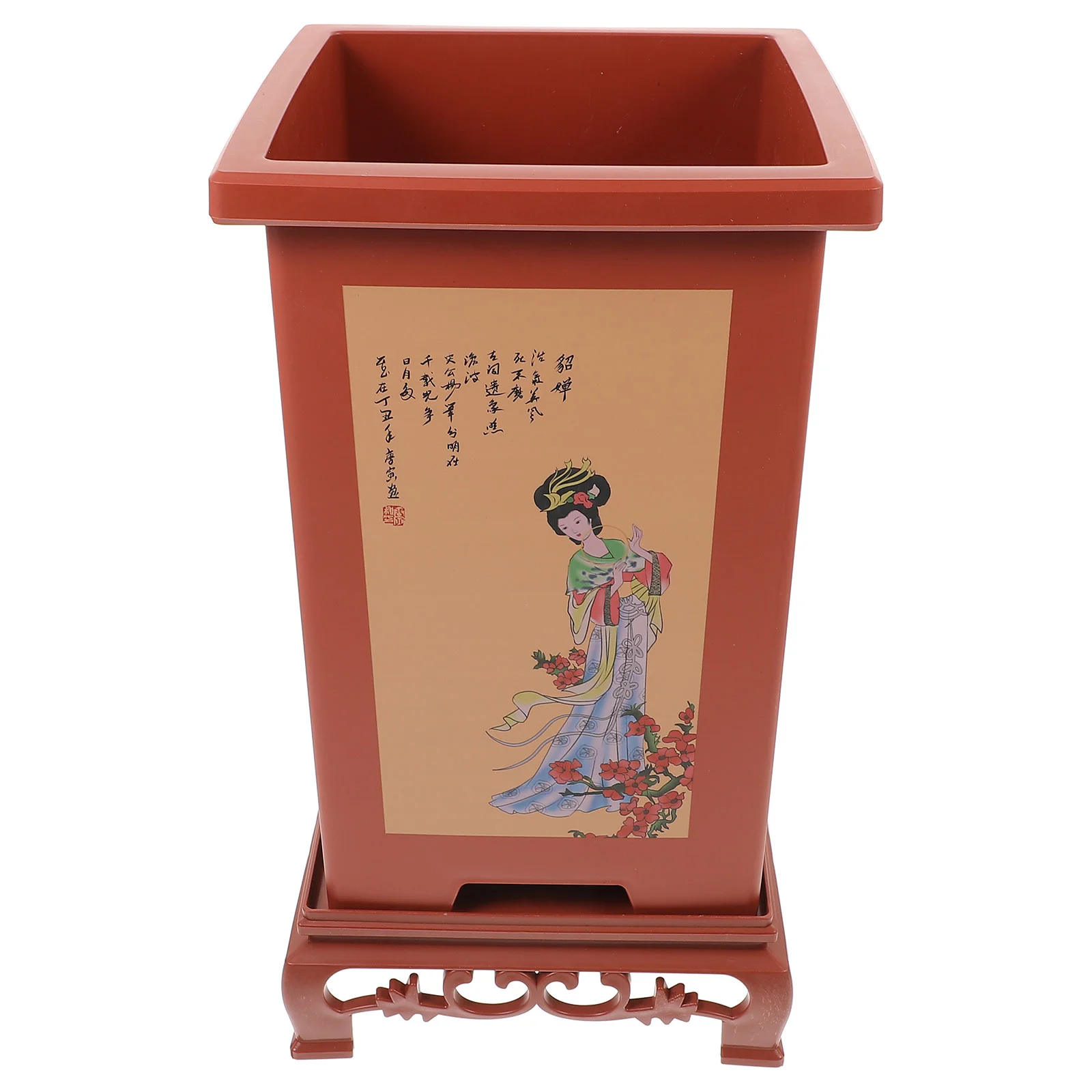 

Plastic Plant Pot Orchid Flowerpot Resin Planters Indoor Plants Water Filter Cover Flowerpots