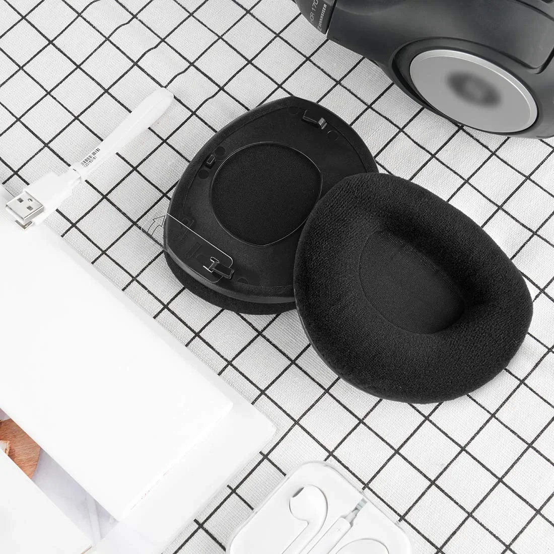 Сменные амбушюры подушки повязка на голову для наушников Sennheiser HDR160 HDR170 HDR180 RS160 RS170