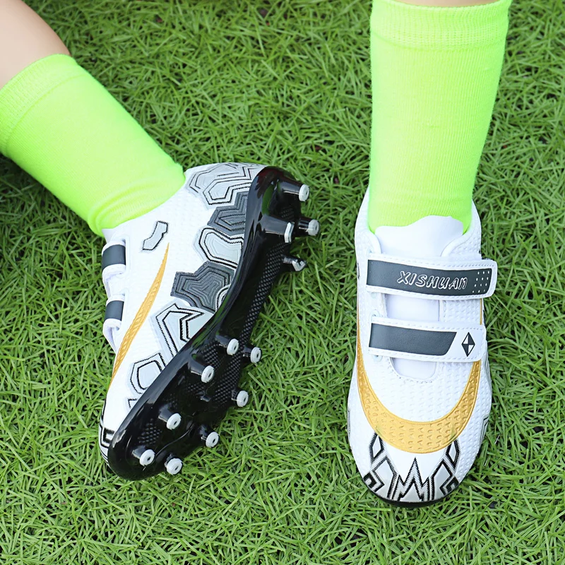 SENAGE Professional Children Football Shoes Athletic Soccer Shoes Outdoors Soccer Training Shoes Kids Boys Futsal Football Shoes