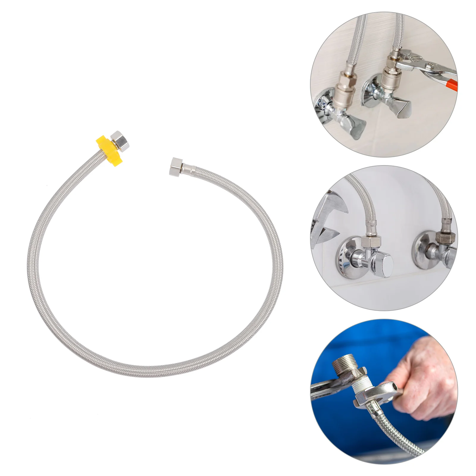 

Sink Braided Hose Braided Connector Kitchen Stainless Connector