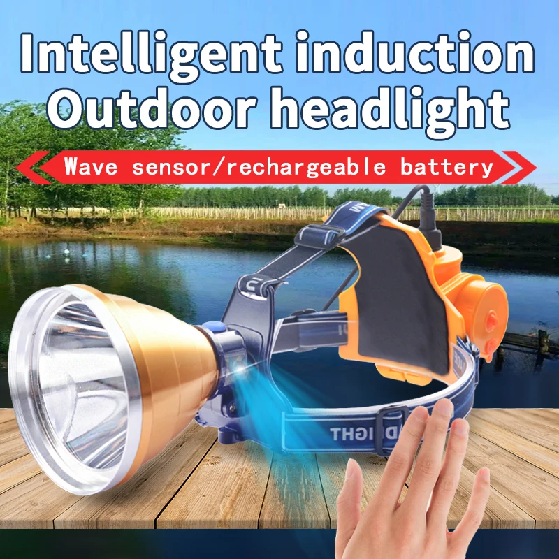 Most Powerful Aluminum led Headlamp Flashlight Waterproof High Power USB Rechargeable Headlight