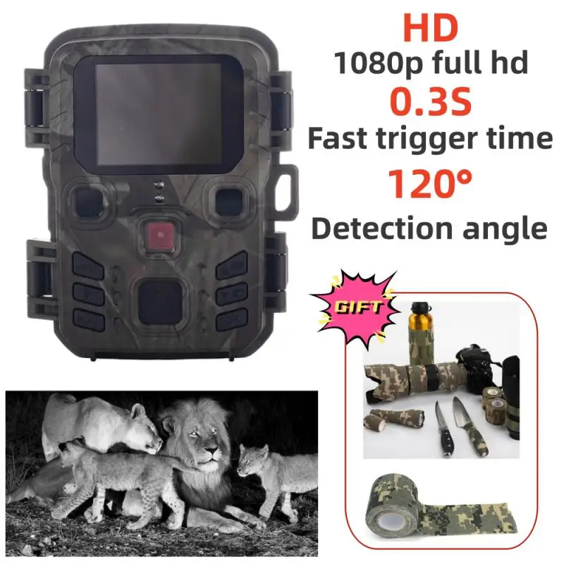 

Охотничья камера с Wi-Fi, беспроводная камера с управлением через приложение, Bluetooth, 24 МП, 1080P, ночное видение, движение, фотоловушка для дикой природы