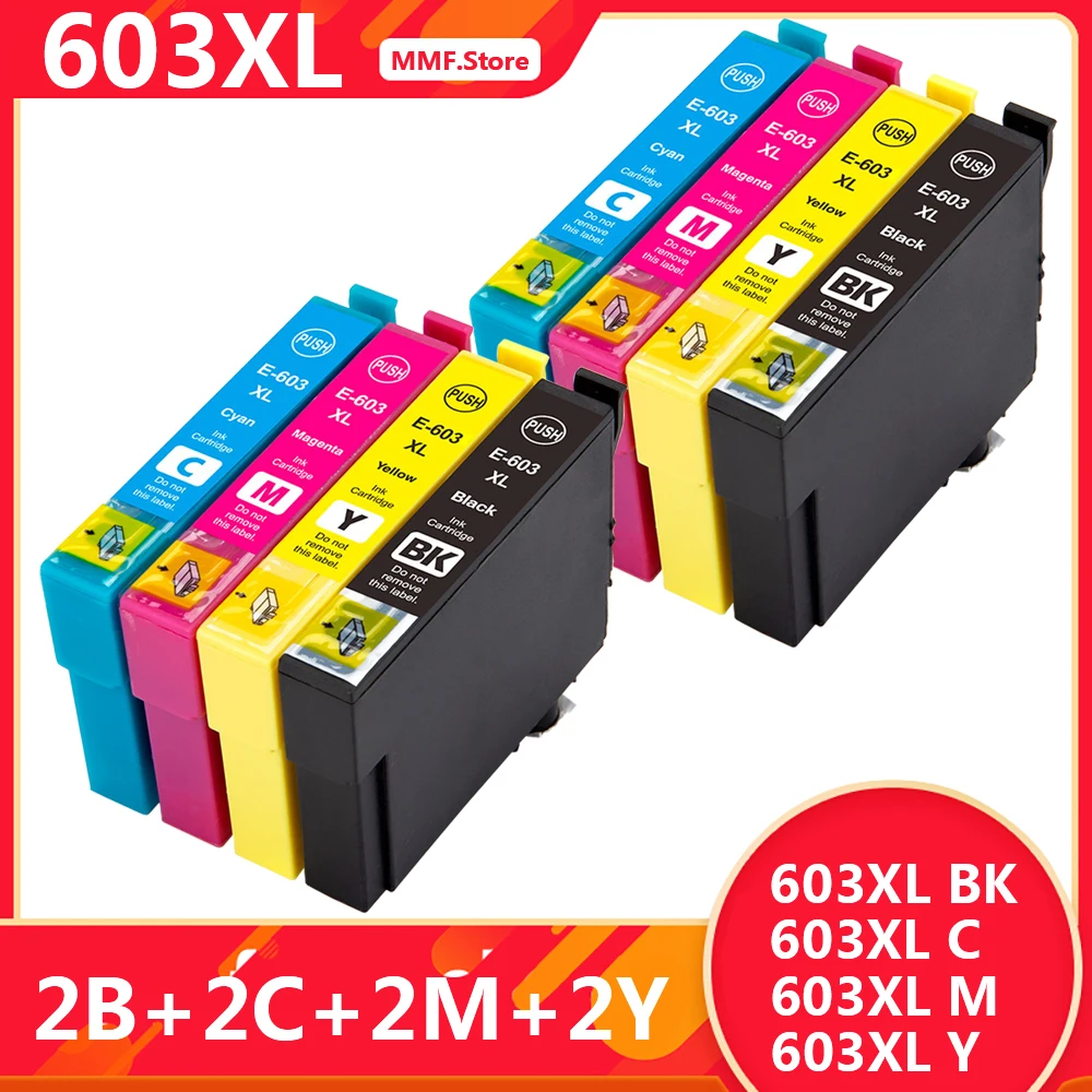 

Картридж для принтера 8x 603XL, совместим с Epson 603 XL
