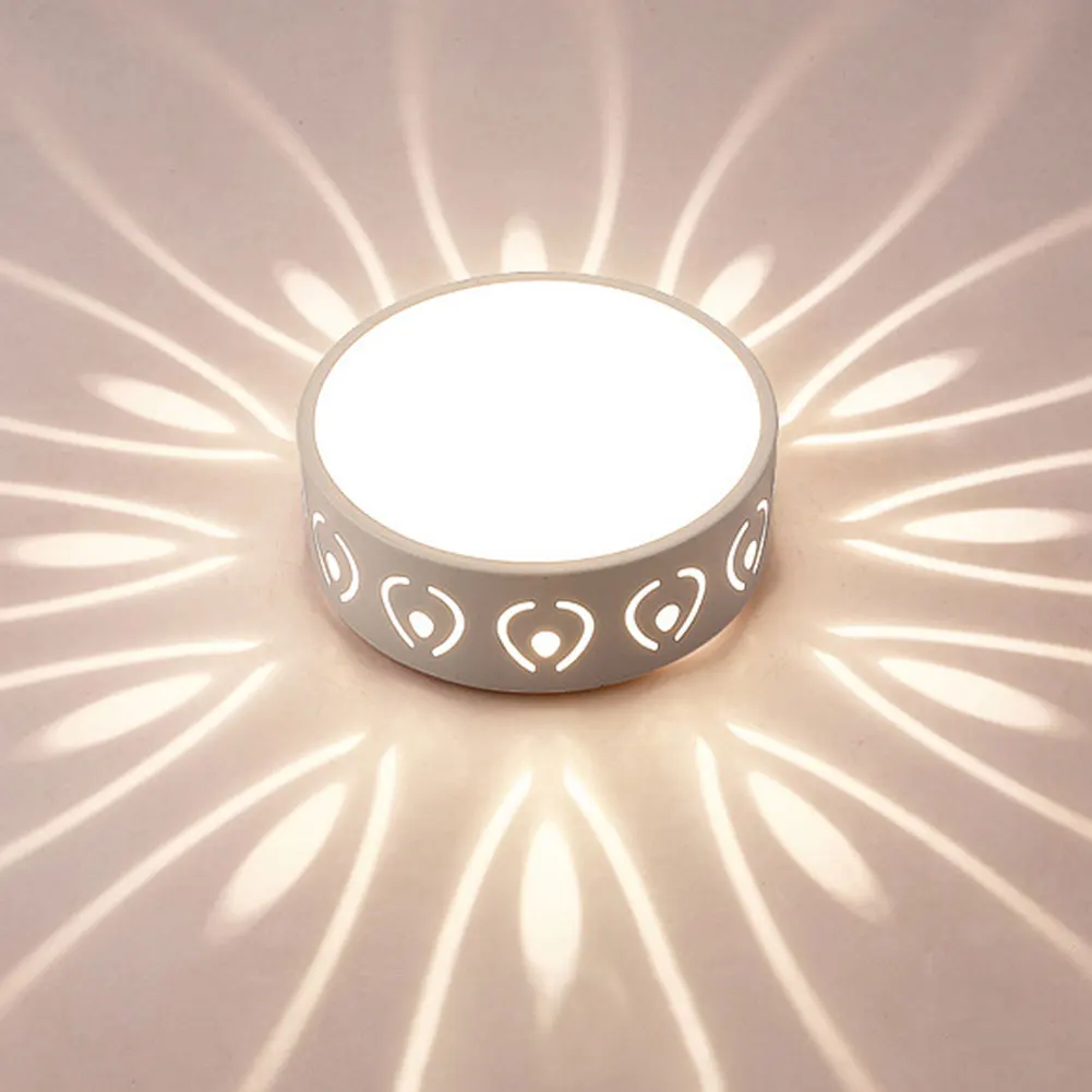 Светодиодный современный потолочный светильник акриловый круглый полый