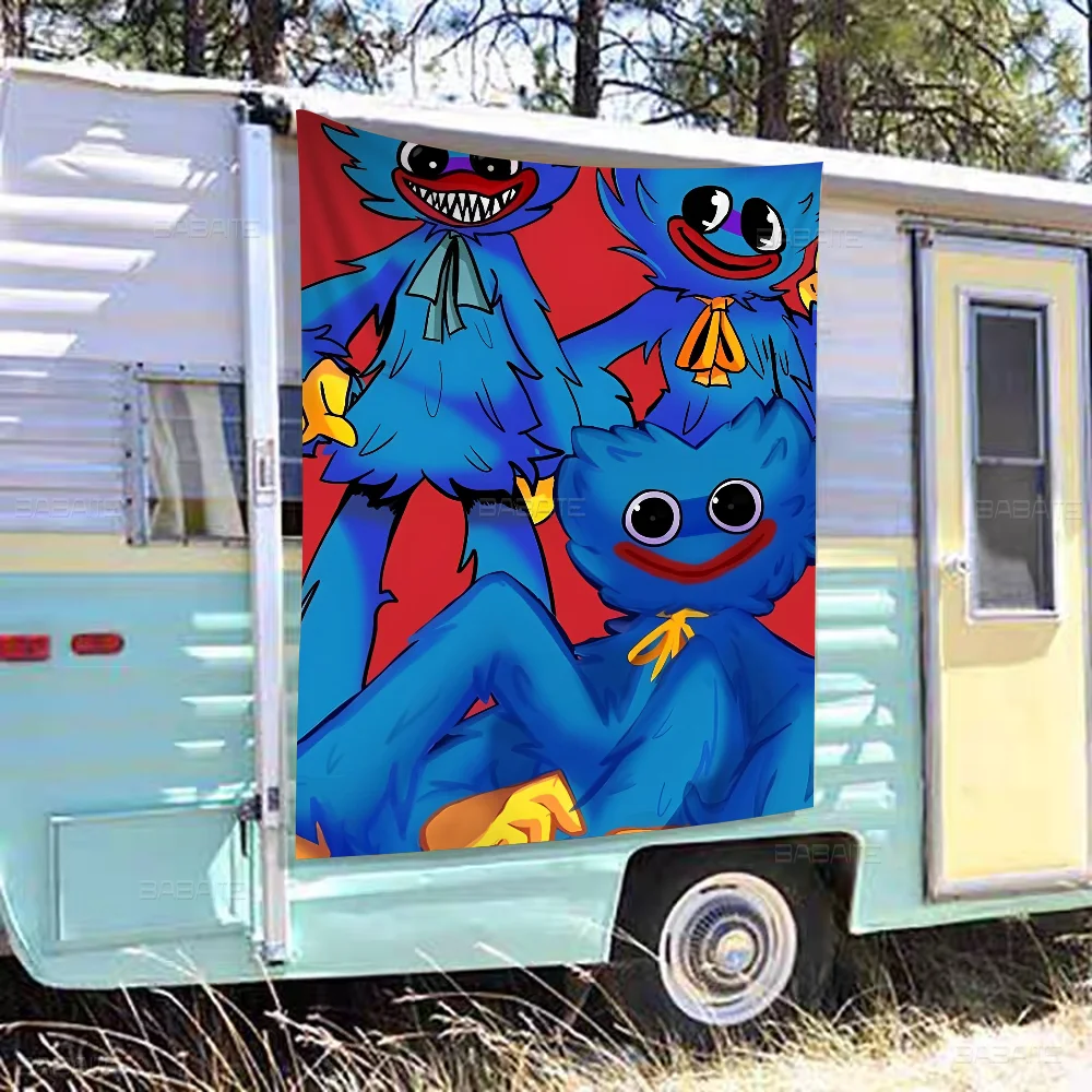 H-Huggys мультфильм W-uggy флаг искусство научная фантастика домашний декор комнаты