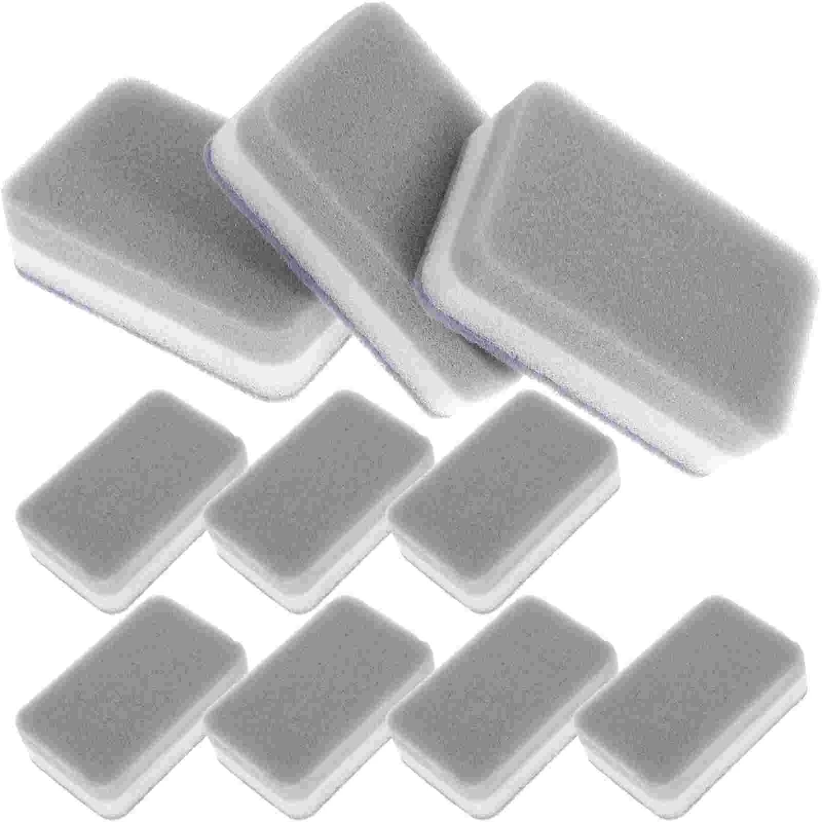 

10 Pcs Three-Layer Scouring Sponge Washing Brush Cleaning Scrubber Dish Natural Cleaner Melamine