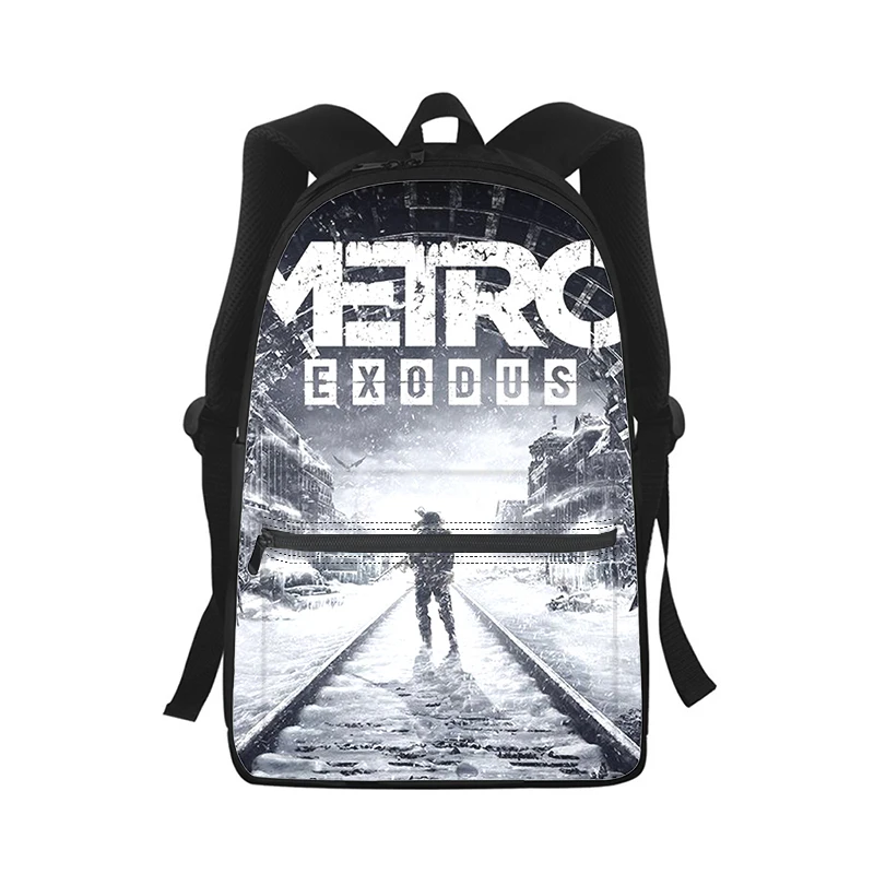 Metro Redux game Men Women Backpack 3D Print Fashion Student School Bag Laptop Backpack Kids Travel Shoulder Bag