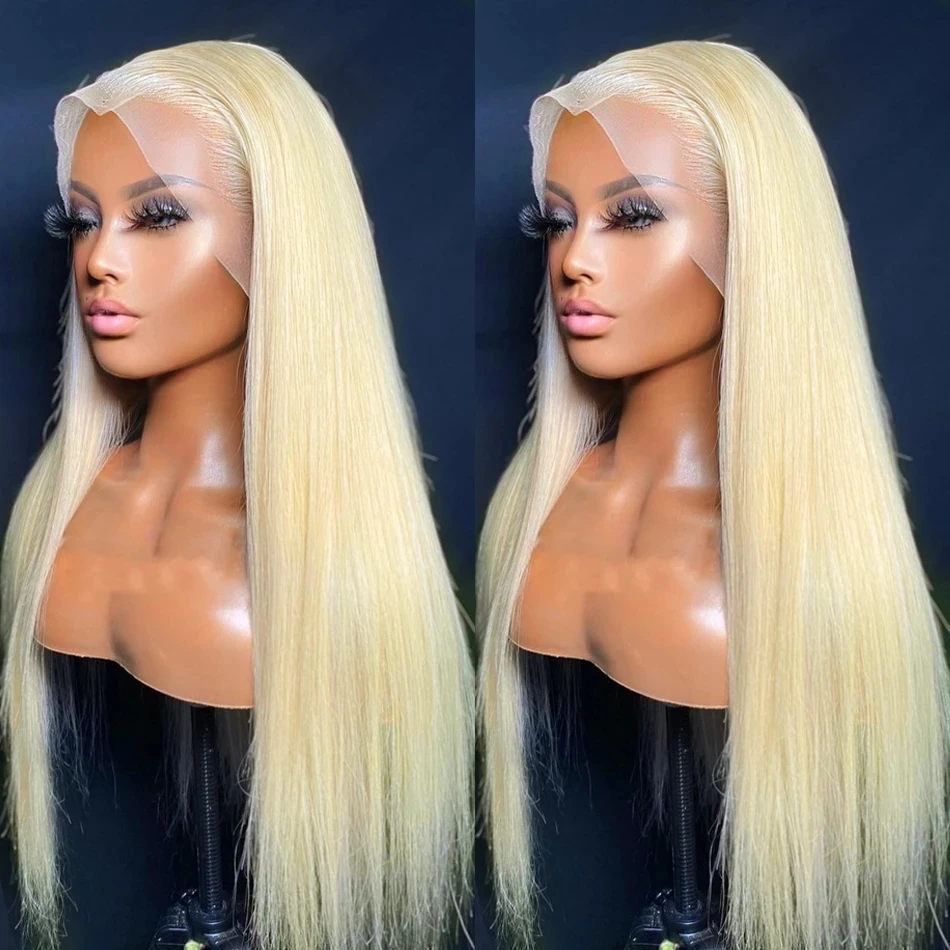 

613 Lace Frontal Wig 30 32 Inch 13x4 Transparent Lace Front Human Hair Wigs 613 Honey Blonde Bone Straight Human Hair Wigs Remy