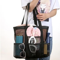 fancy toiletries bag compartment splicing outdoors beach travel cosmetic storage bag beach tote bag storage bag