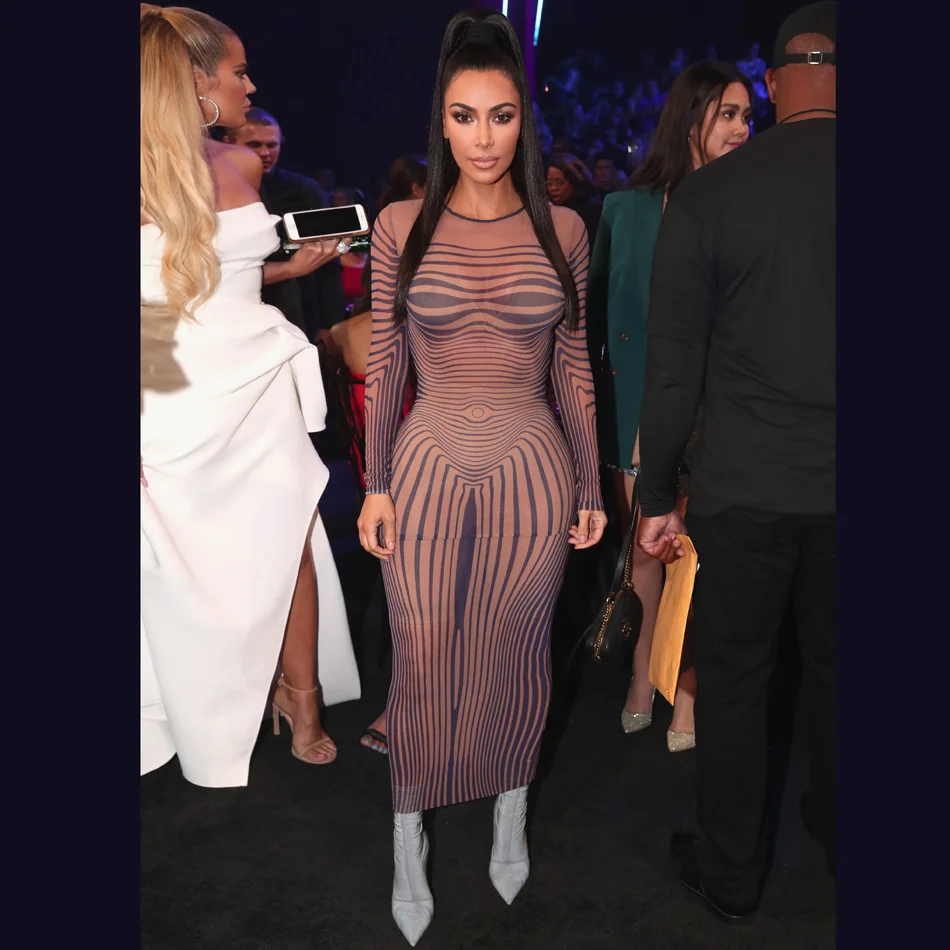 

Fashion Sexy Mesh Maxi Summer Dress Long Sleeve Bodycon Elegant Robe Longue Femme Vestidos Evening Cocktail Party Prom Clothes