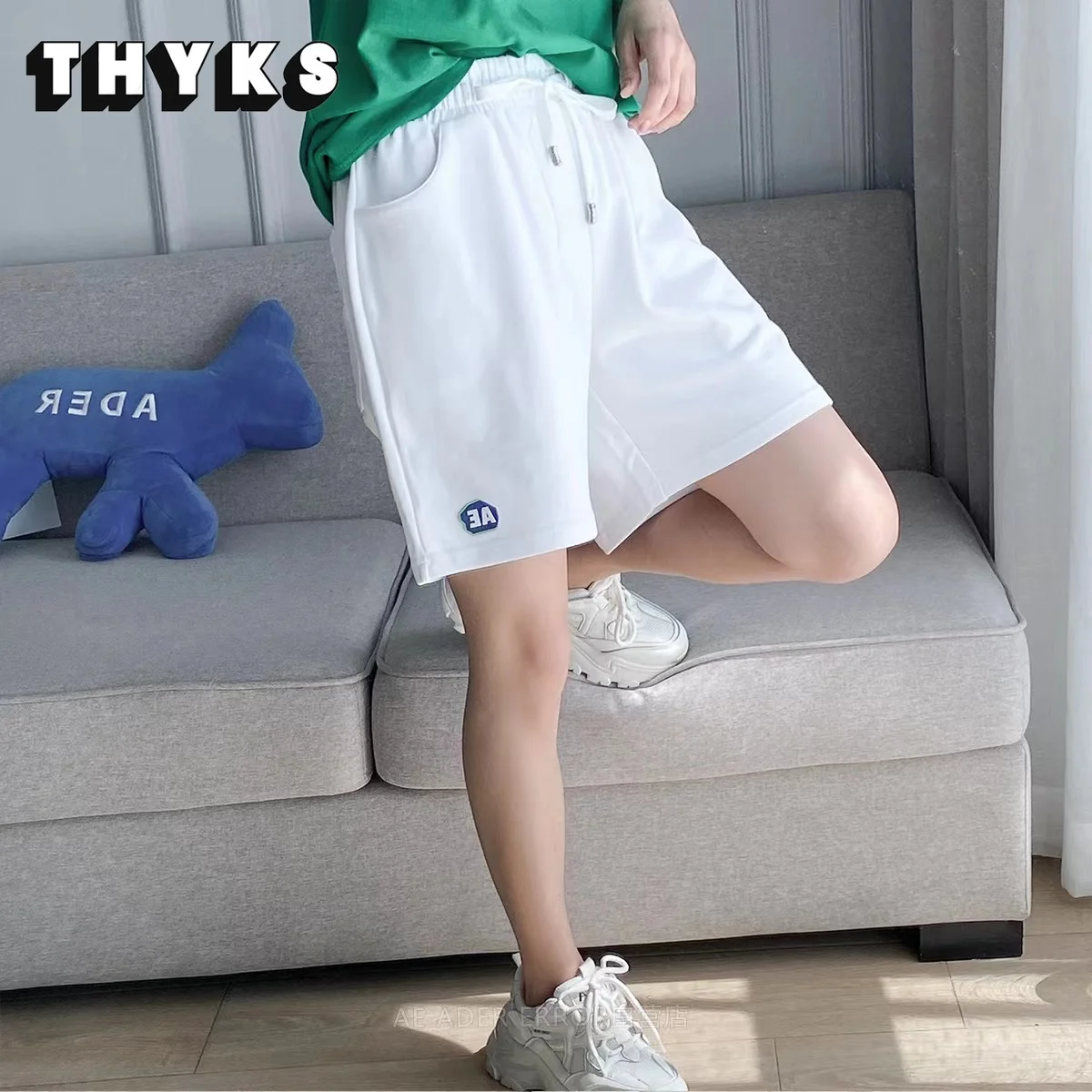 

ADER ERROR 2022 Summer New Simple High-quality Five-point Drawstring Elastic Pants Korean Version Loose Men's and Women's Shorts