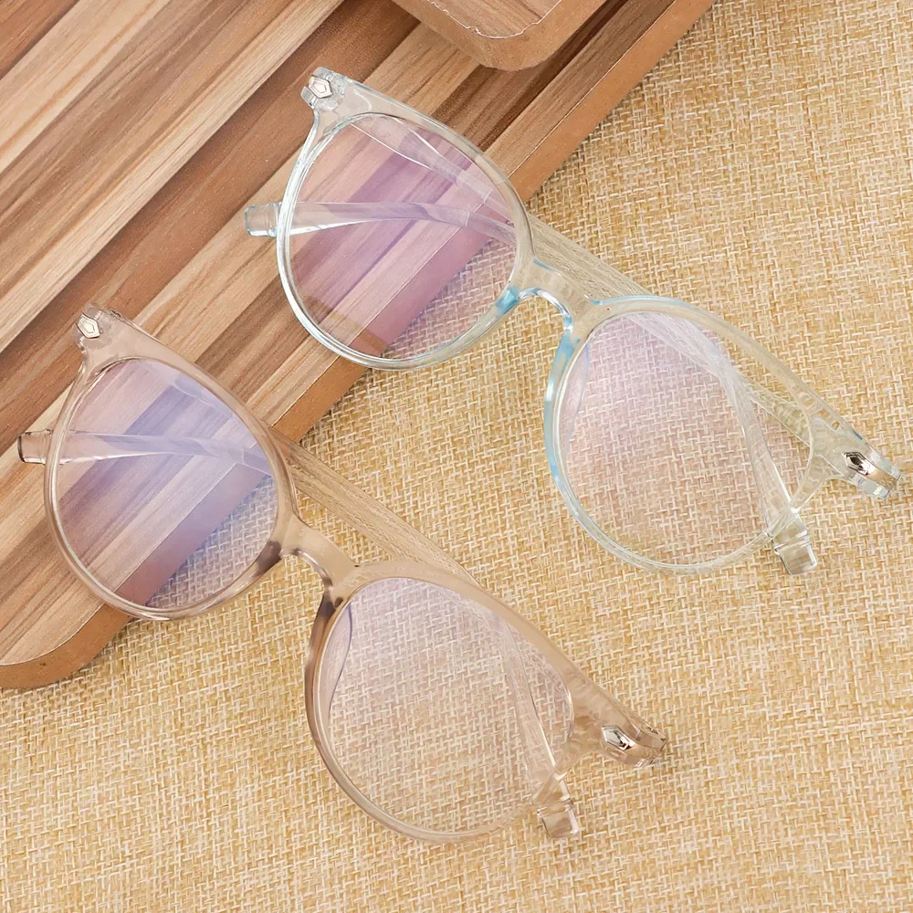 

Women Men Optical Eyewear Anti Blue Rays Fashion Eyeglasses Ultralight Transparent Glasses Frame Vision Care PC Frame Resin Lens