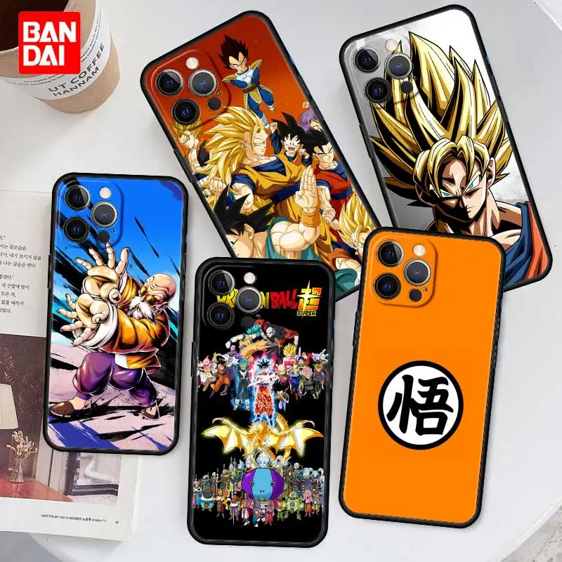 

Dragon Ball Super Z Goku Dbz Case for iPhone 13 12 11 Pro Max SE 2020 11pro 12pro 13pro Mini Black Cover Coque Silicone Couple