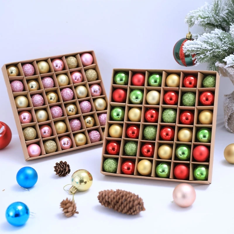 

36 шт., подвесные Рождественские шары