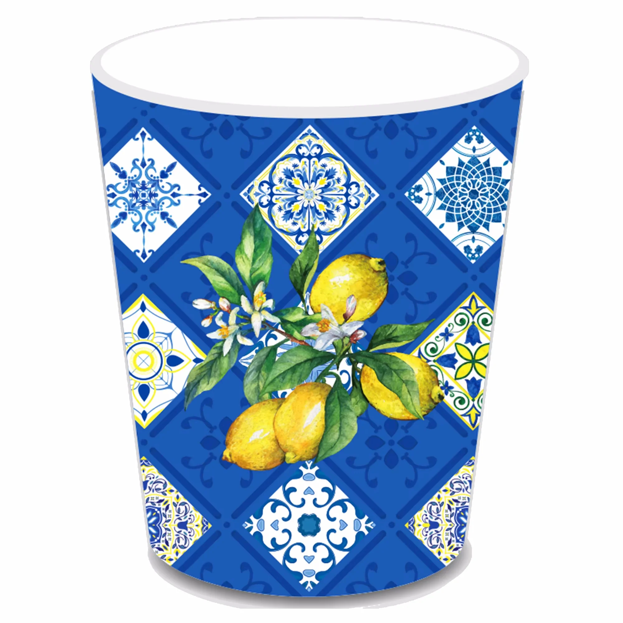 

Одноразовая бумажная посуда для вечеринки Blue and White Lemon