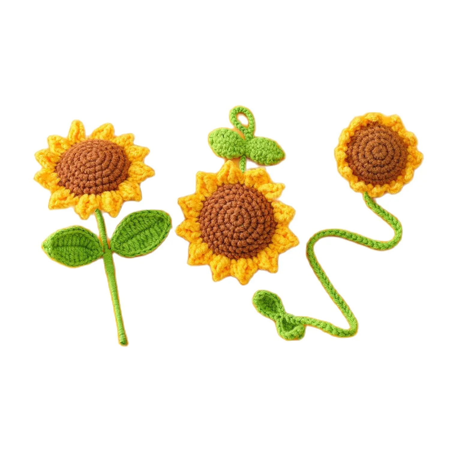 

10 PCS Artificial Sunflowers Pendant Ornament Flower Branches Home Office Decoration Flower Bouquet DIY Accessories
