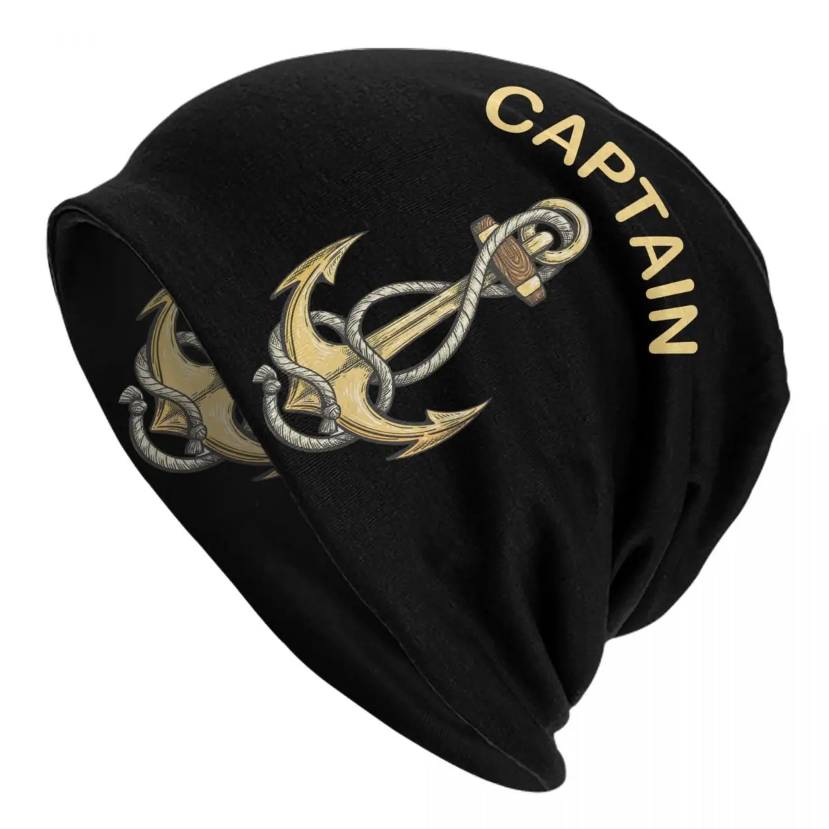 

Nautical Captain Anchor Skullies Beanies Caps Unisex Winter Warm Knitted Hat Adult Sailor Adventure Bonnet Hats Outdoor Ski Cap