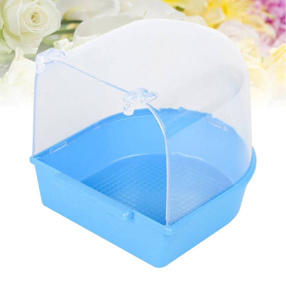 

Bath Bird Cage Pet Supplies Parrot Birds Covered Canary Tub Accessories Pet Shower Tubs Cockatiel Pet Suppliess Bathing