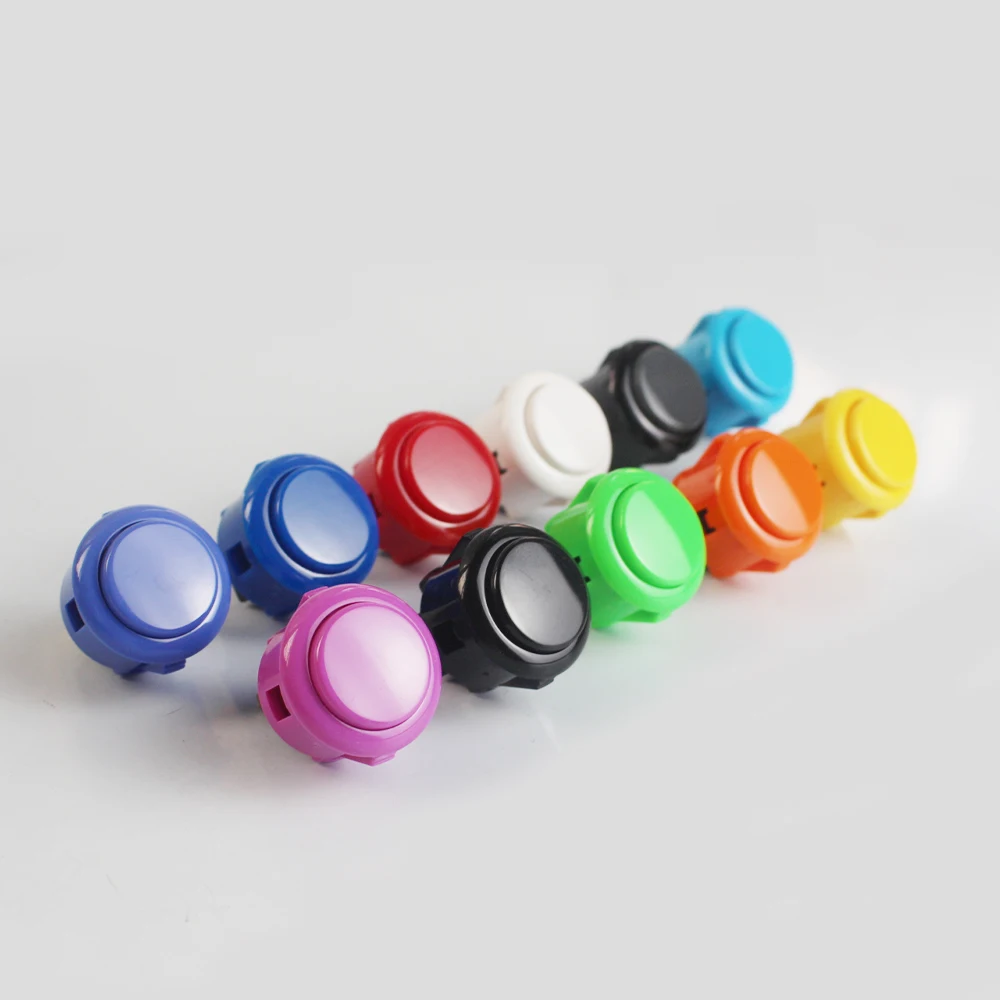 Оригинальный японский SANWA OBSF-24 Круглый кнопочный переключатель 24 мм аркадный для