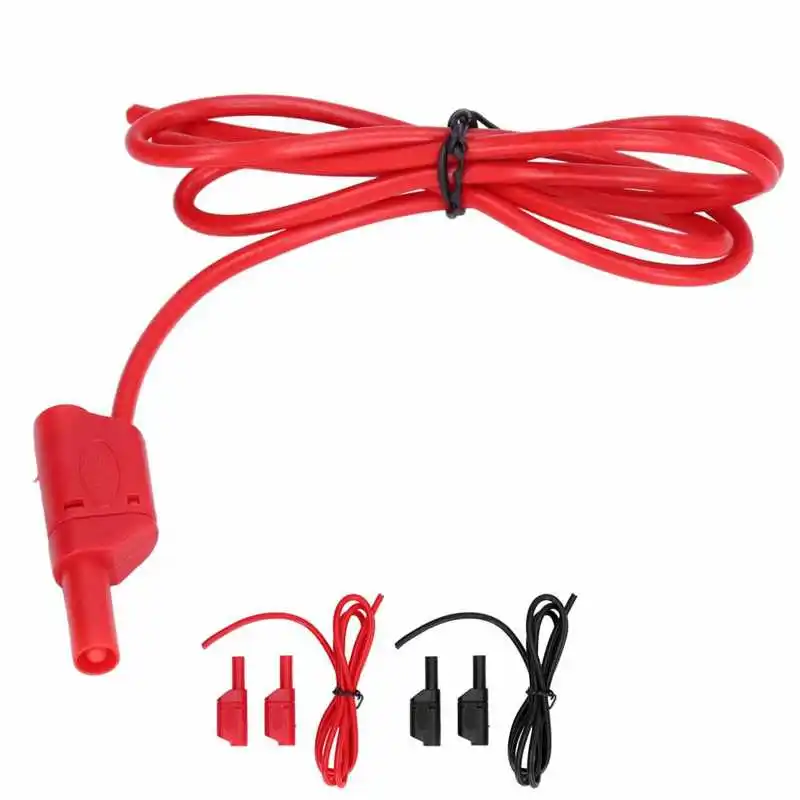 

Banana Plug Test Leads 32A 1000V Male To Male Safe Type Multimeter Lead Set Lantern Shaped Head for Car Batteries