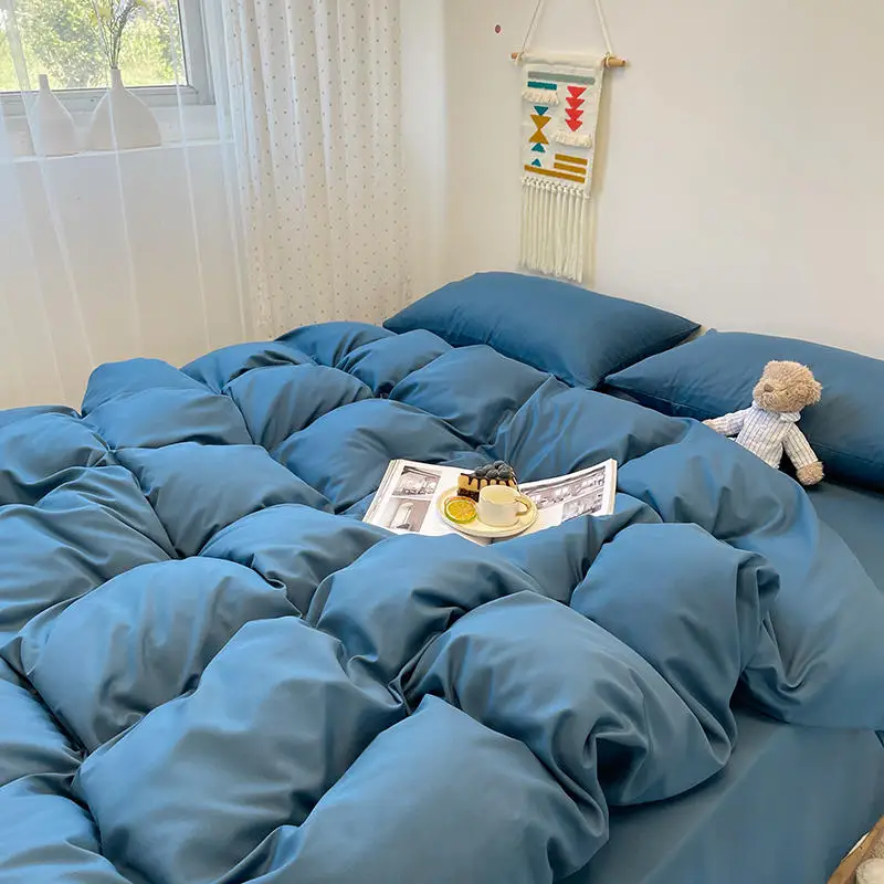 Одеяло однотонное окрашенное 1 шт. покрывало для двухспальных кровати простые