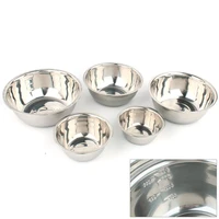 1set stainless steel mixing bowls set of 5 non slip nesting whisking bowls set mixing bowls for salad cooking baking
