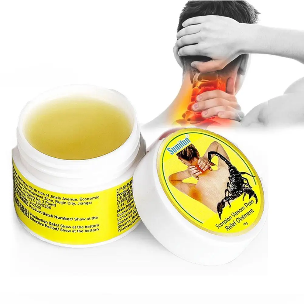 

10g Scorpion Analgesic Ointment Cream Arthritis Back Muscle Strain Joint Rheumatism Pain Relief Body Massage Plaster