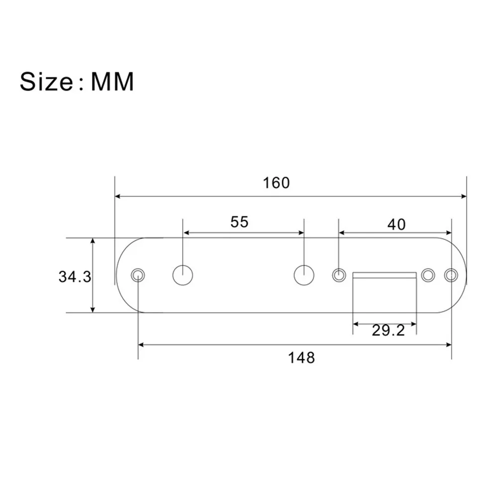 

Pratical High Quality New Nice Guitar Control Plate Metal Electric Guitar Control Plate For Telecaster Style Guitars