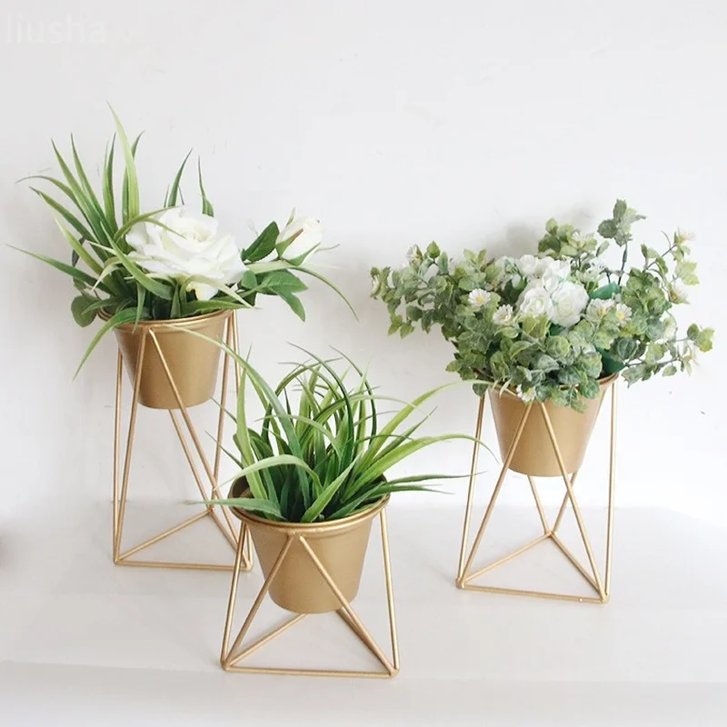 

Metal iron flower stand flower decoration frame home living room dining table decoration decoration flower frame plant stands
