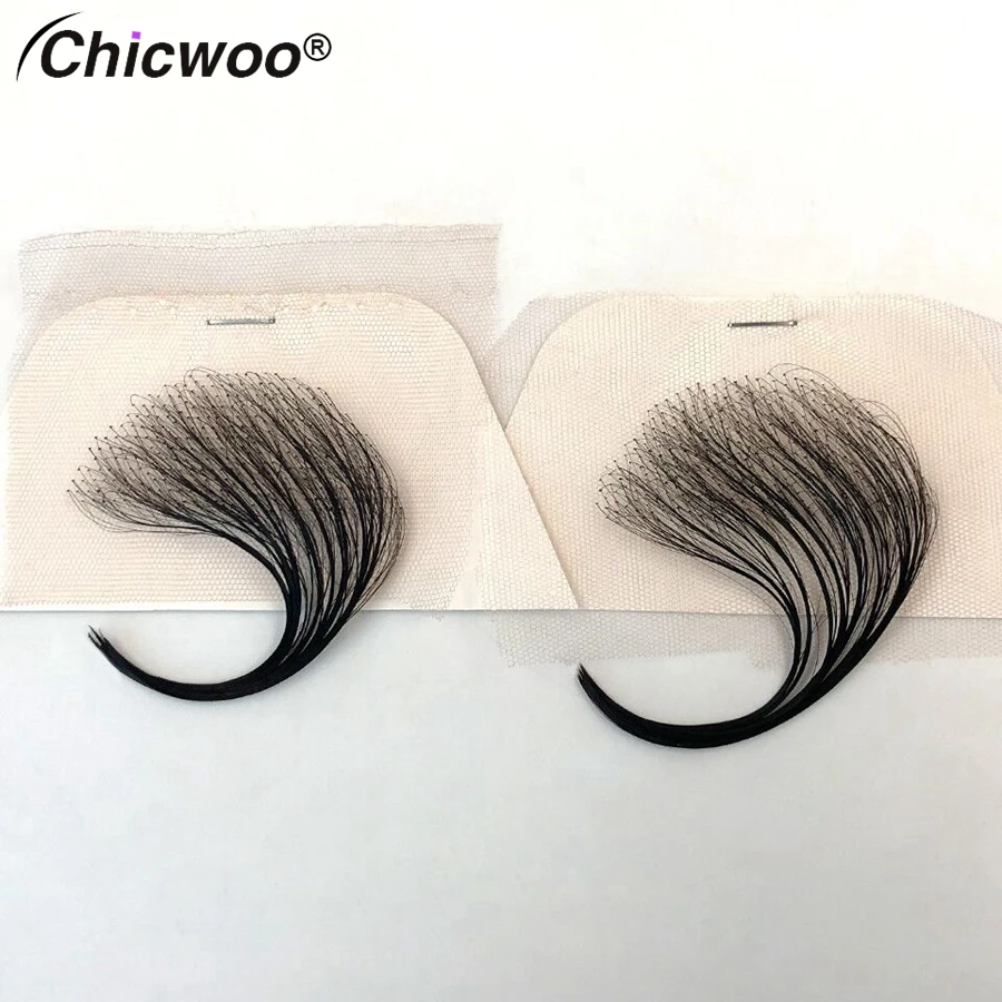 CHICWOO HD Lace Baby Hair Stripes 8 Pcs Human Hair Baby Hair Edge Reusable More Natural for Women Swiss Lace Hairline Baby Hair