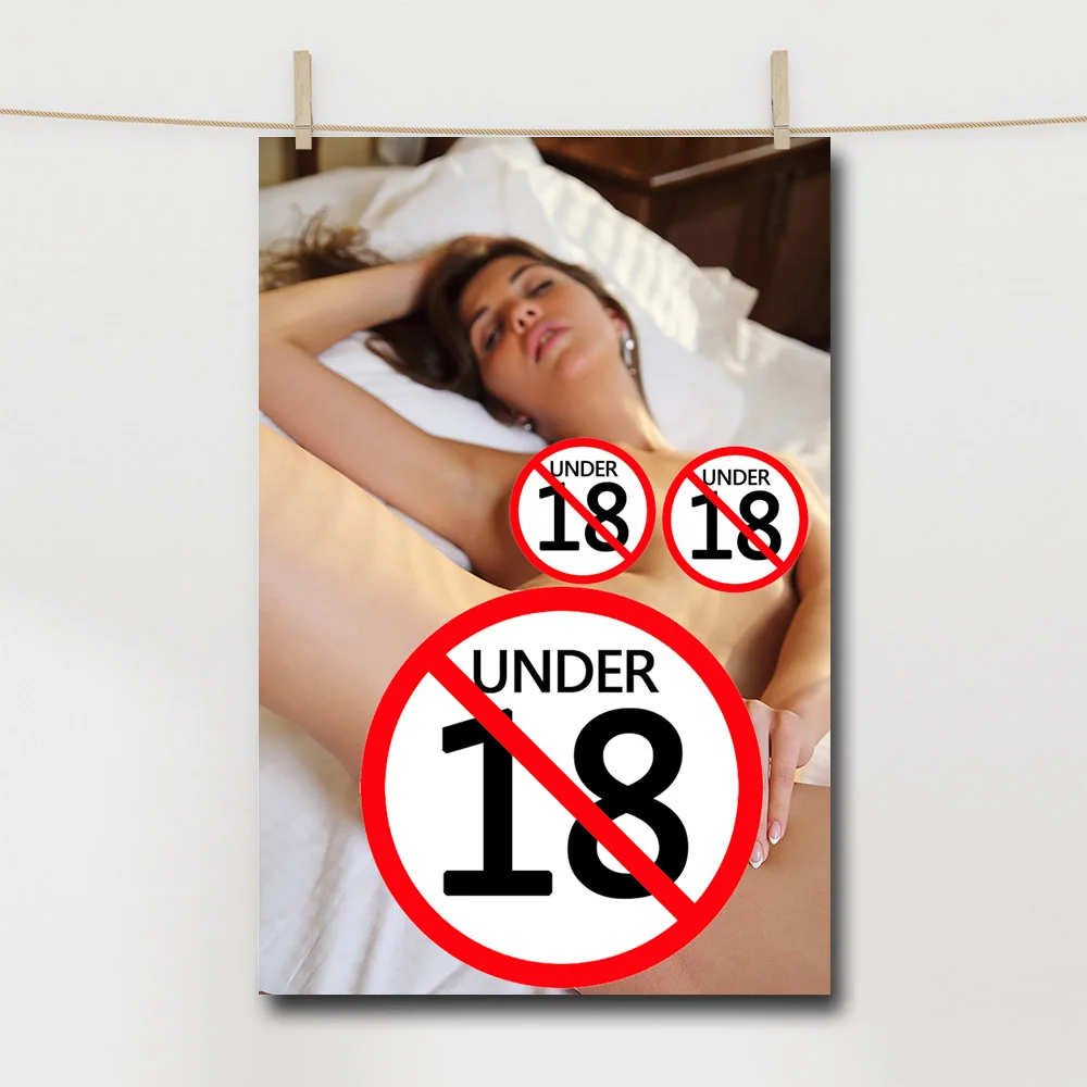 Постер на кровать для привлекательной красивой девушки картины теле взрослых и