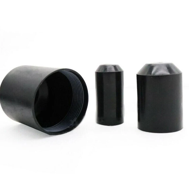 

10 шт., черная термоусадочная крышка 10-65 мм