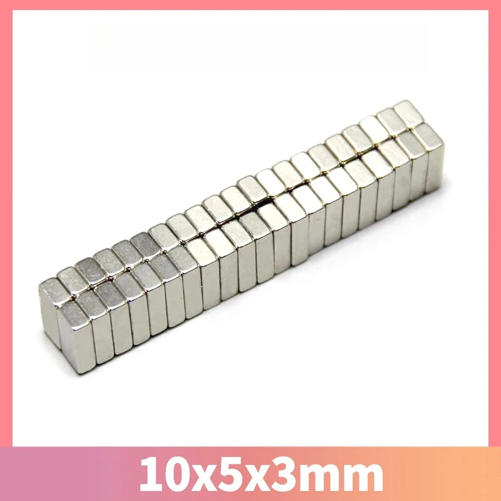 

Кубовидные магниты 10x5x3 мм