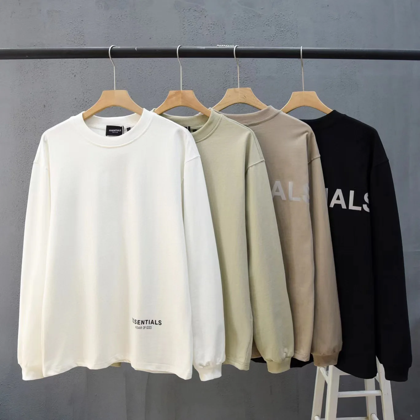 

ESSENTIALS Hoodies Men Sweatshirts Reflective Letter Printing Fleece Oversized Hoodie Fashion Hip hop Unisex Essentials Pullover