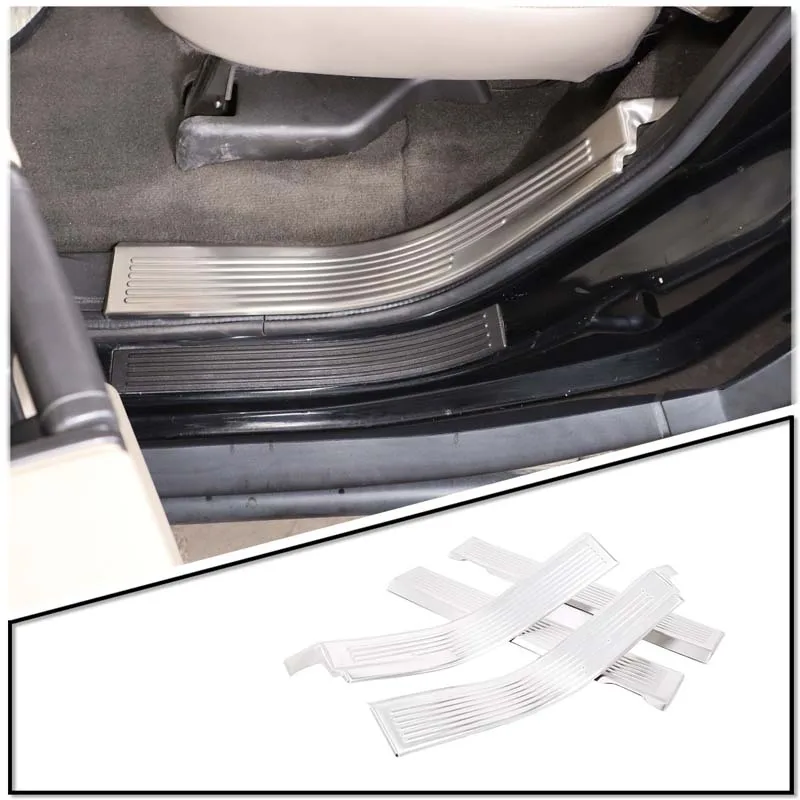

For Hummer H2 2003-2009 Auto Door Sill Plate Trim Stainless Steel Threshold Kick Pedal Scuff Sticker Car Styling Accessories